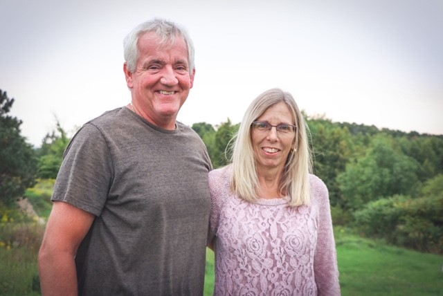 Pat Wilson, pictured with her husband, Jamie, was the first patient enrolled in the Phase I clinical trial.